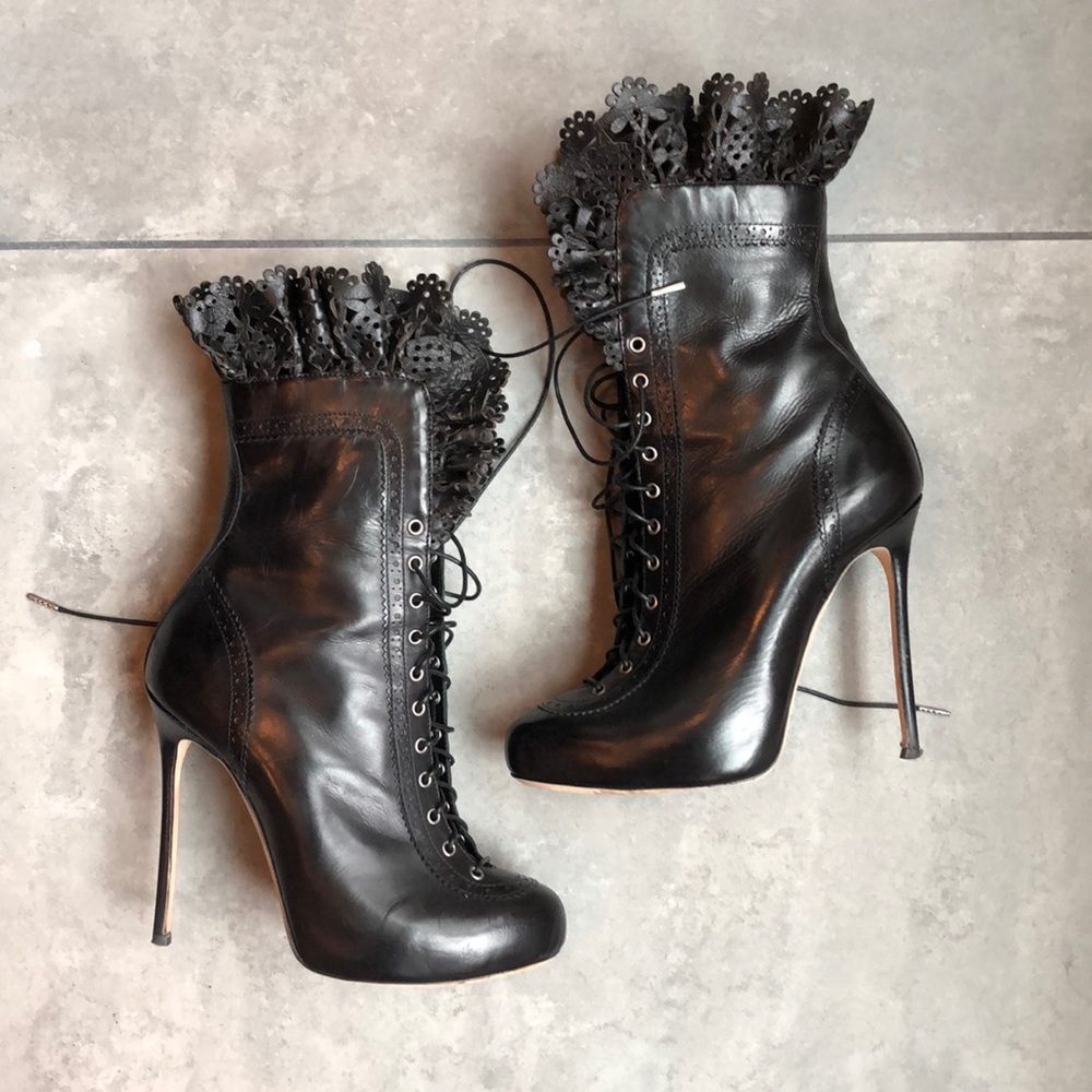 Dsquared tie up heels